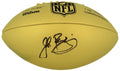 John Riggins Signed Wilson Duke Gold Metallic NFL Full Size Replica Football - RIGFTB301 - John Riggins Signed Wilson Duke Gold Metallic NFL Full Size Replica Football product image