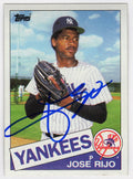 Jose Rijo Signed New York Yankees 1985 Topps Rookie Baseball Trading Card #238 - RIJCAR101 - Jose Rijo Signed New York Yankees 1985 Topps Rookie Baseball Trading Card #238 product image