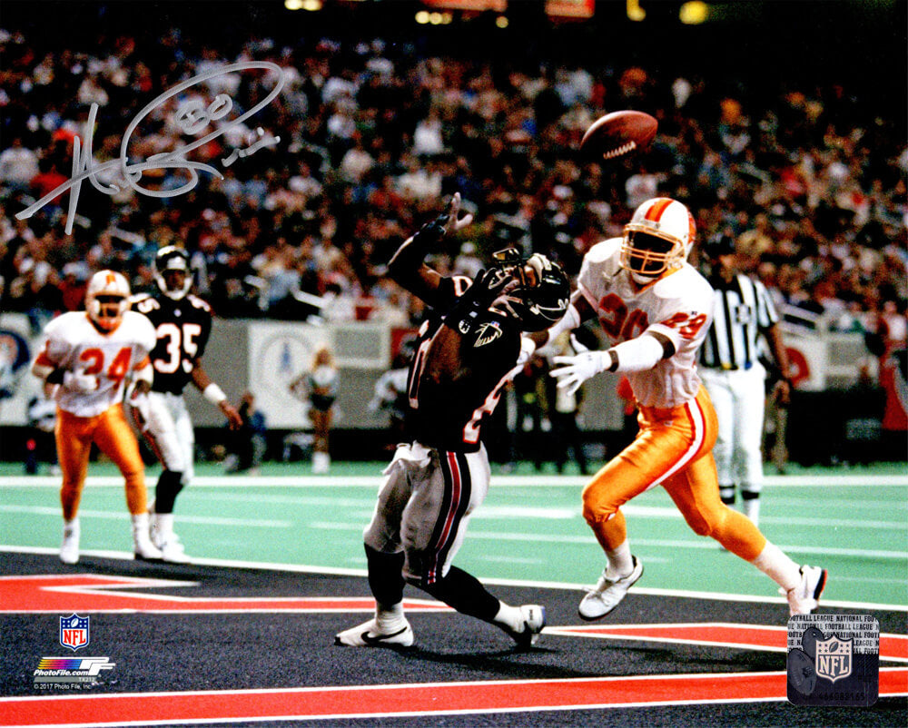 Andre Rison Signed Atlanta Falcons Over Shoulder TD Catch 8x10 Photo - RIS08P304 - Andre Rison Signed Atlanta Falcons Over Shoulder TD Catch 8x10 Photo product image