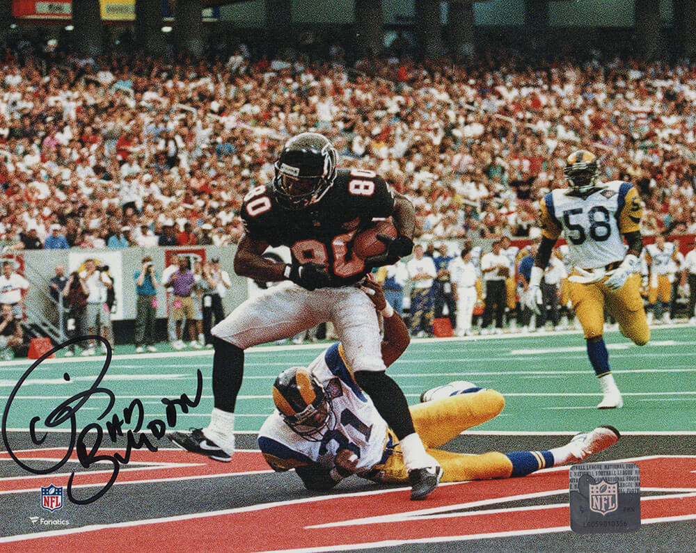 Andre Rison Signed Falcons TD Catch 8x10 Photo w/Bad Moon - RIS08P314 - Andre Rison Signed Falcons TD Catch 8x10 Photo w/Bad Moon product image