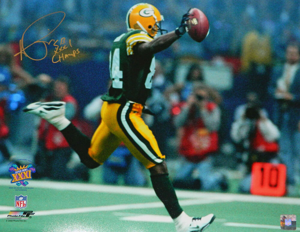 Andre Rison Signed Green Bay Packers Super Bowl XXXI 16x20 Photo w/SB XXXI Champs - RIS16P302 - Andre Rison Signed Green Bay Packers Super Bowl XXXI 16x20 Photo w/SB XXXI Champs product image