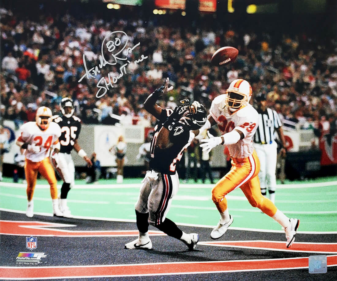 Andre Rison Signed Atlanta Falcons Touchdown Celebration 16x20 Photo w/Showtime - RIS16P303 - Andre Rison Signed Atlanta Falcons Touchdown Celebration 16x20 Photo w/Showtime product image