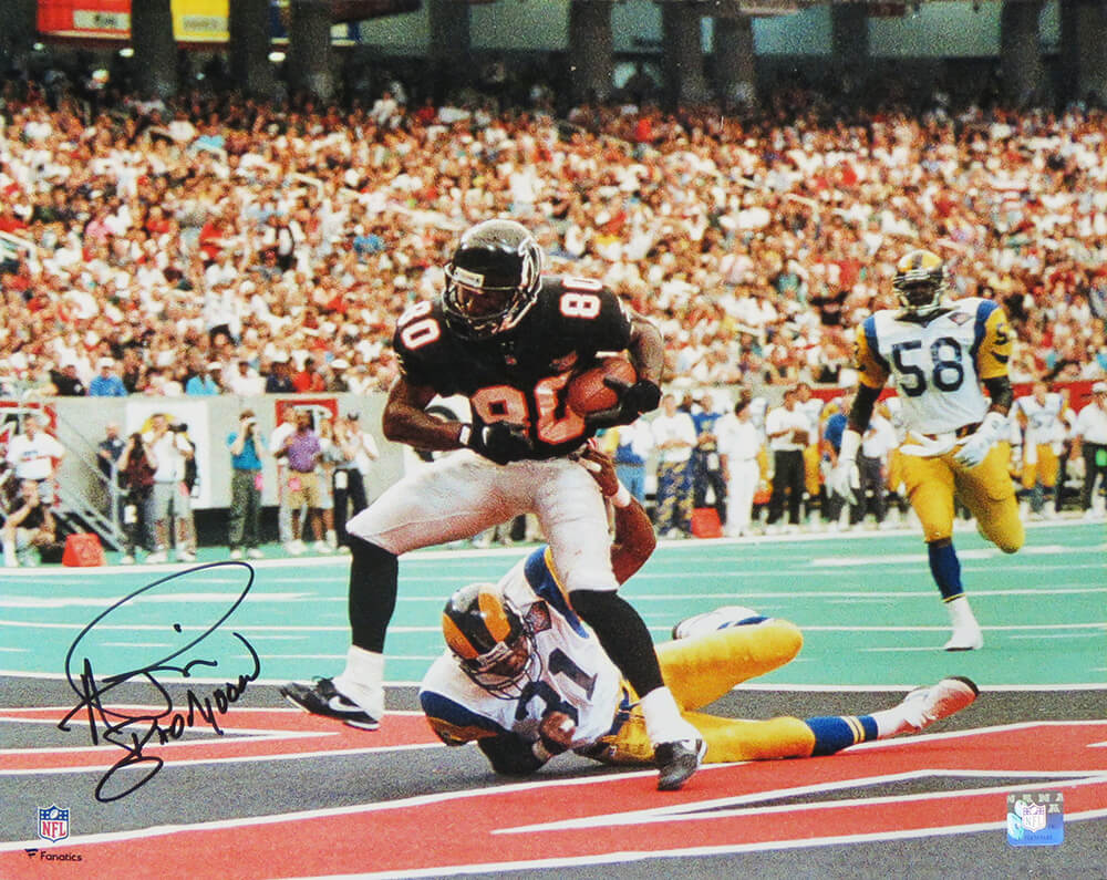 Andre Rison Signed Atlanta Falcons Endzone TD Catch 16x20 Photo w/Bad Moon - RIS16P305 - Andre Rison Signed Atlanta Falcons Endzone TD Catch 16x20 Photo w/Bad Moon product image