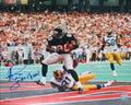 Andre Rison Signed Atlanta Falcons Endzone TD Catch 16x20 Photo w/Bad Moon (In Blue) - RIS16P306 - Andre Rison Signed Atlanta Falcons Endzone TD Catch 16x20 Photo w/Bad Moon (In Blue) product image