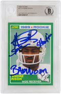 Andre Rison Signed Indianapolis Colts 1989 Score Rookie Card #272 w/Bad Moon, Showtime, Spiderman (Beckett Encapsulated) - RISCAR311 - Andre Rison Signed Indianapolis Colts 1989 Score Rookie Card #272 w/Bad Moon, Showtime, Spiderman (Beckett Encapsulated) product image