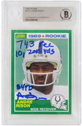 Andre Rison Signed Indianapolis Colts 1989 Score Rookie Card #272 w/743 Rec, 10205 Yds, 84 TDs (Beckett Encapsulated) - RISCAR312 - Andre Rison Signed Indianapolis Colts 1989 Score Rookie Card #272 w/743 Rec, 10205 Yds, 84 TDs (Beckett Encapsulated) product image