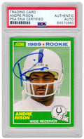 Andre Rison Signed Indianapolis Colts 1989 Score Rookie Card #272 - (PSA Encapsulated) - RISCAR313 - Andre Rison Signed Indianapolis Colts 1989 Score Rookie Card #272 - (PSA Encapsulated) product image