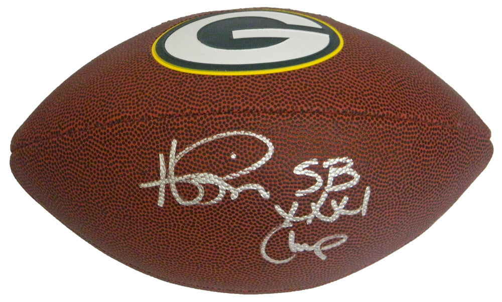 Andre Rison Signed Green Bay Packers Team Logo Football w/SB XXXI Champs - RISFTB306 - Andre Rison Signed Green Bay Packers Team Logo Football w/SB XXXI Champs product image