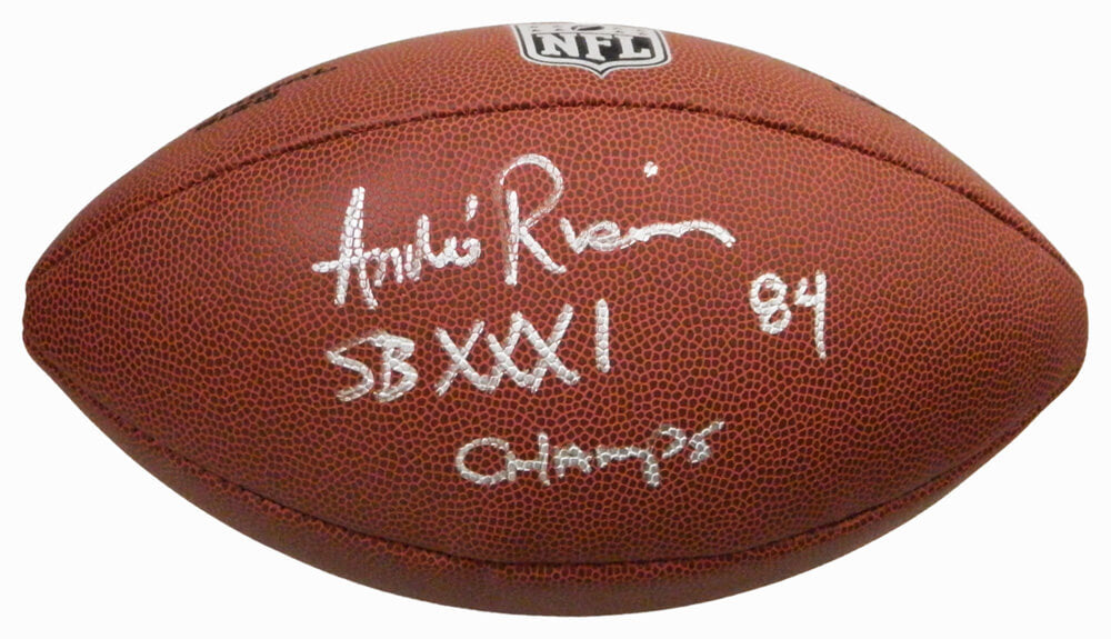 Andre Rison Signed Full Name Signature Wilson Limited Full Size NFL Football w/SB XXXI Champs - RISFTB309 - Andre Rison Signed Full Name Signature Wilson Limited Full Size NFL Football w/SB XXXI Champs product image
