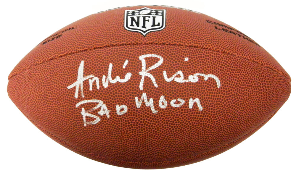 Andre Rison Signed Wilson Limited Full-Size NFL Football w/Bad Moon - RISFTB310 - Andre Rison Signed Wilson Limited Full-Size NFL Football w/Bad Moon product image