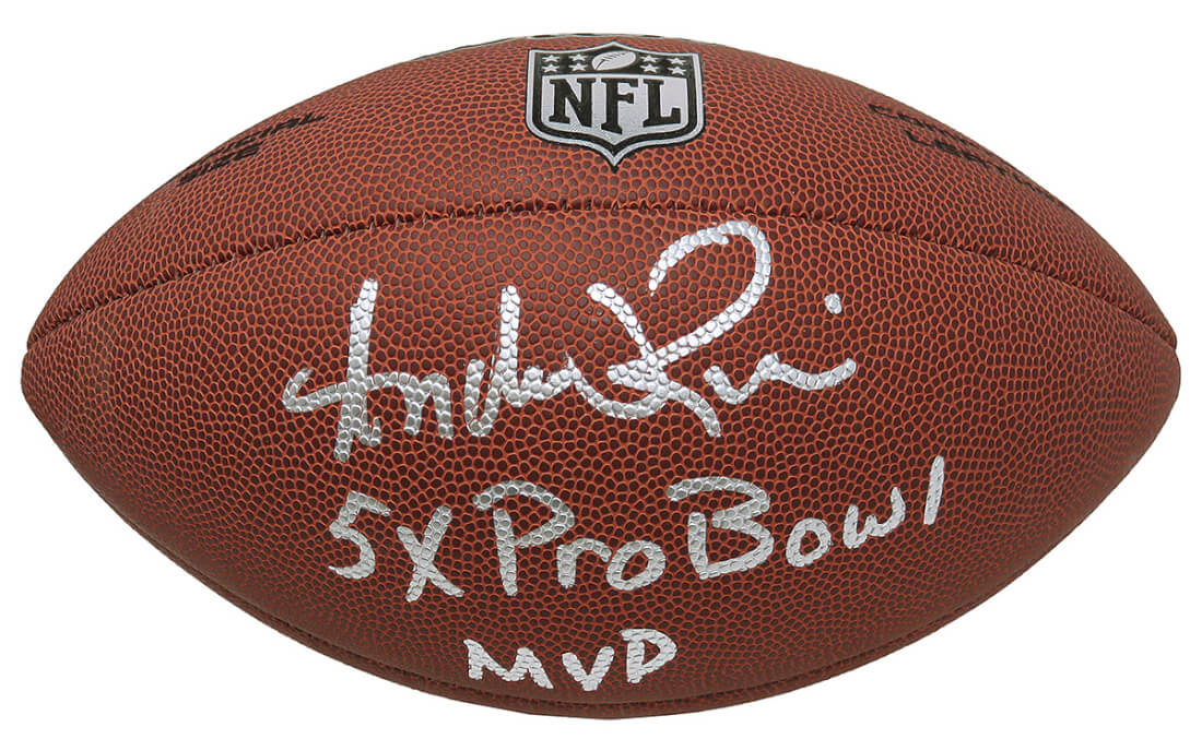 Andre Rison Signed Wilson Limited Full Size NFL Football w/5x Pro Bowl, MVP - RISFTB312 - Andre Rison Signed Wilson Limited Full Size NFL Football w/5x Pro Bowl, MVP product image