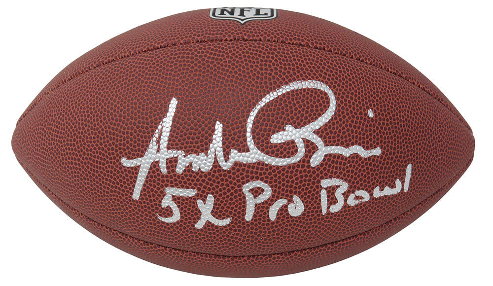 Andre Rison Signed Wilson Super Grip Full Size NFL Football w/5x Pro Bowl - RISFTB317 - Andre Rison Signed Wilson Super Grip Full Size NFL Football w/5x Pro Bowl product image