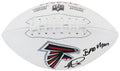 Andre Rison Signed Atlanta Falcons White Logo Football w/Bad Moon - RISFTB318 - Andre Rison Signed Atlanta Falcons White Logo Football w/Bad Moon product image