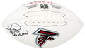 Andre Rison Signed Atlanta Falcons White Panel Wilson Logo Football w/Bad Moon - RISFTB321 - Andre Rison Signed Atlanta Falcons White Panel Wilson Logo Football w/Bad Moon product image
