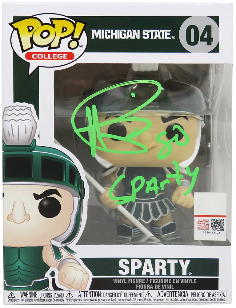 Andre Rison Signed Michigan State Sparty Mascott Funko Pop Doll #04 w/Go Sparty - RISFUN300 - Andre Rison Signed Michigan State Sparty Mascott Funko Pop Doll #04 w/Go Sparty product image
