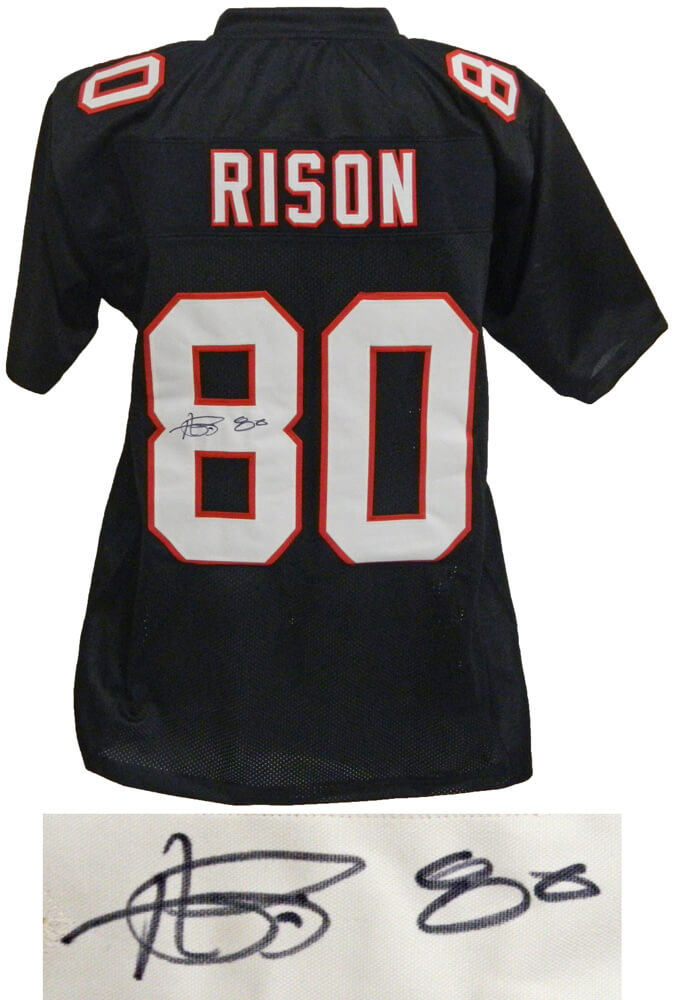 Andre Rison Signed Black Custom Football Jersey - RISJRY300 - Andre Rison Signed Black Custom Football Jersey product image