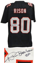 Andre Rison Signed Black Custom Football Jersey w/Bad Moon - RISJRY301 - Andre Rison Signed Black Custom Football Jersey w/Bad Moon product image