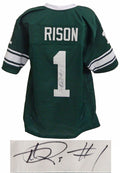 Andre Rison Signed Green Custom College Football Jersey - RISJRY303 - Andre Rison Signed Green Custom College Football Jersey product image