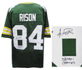 Andre Rison Signed Green Custom Football Jersey w/SB XXXI Champs - RISJRY305 - Andre Rison Signed Green Custom Football Jersey w/SB XXXI Champs product image
