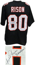 Andre Rison Signed Full Name Signature Black Custom Football Jersey w/Bad Moon - RISJRY311 - Andre Rison Signed Full Name Signature Black Custom Football Jersey w/Bad Moon product image