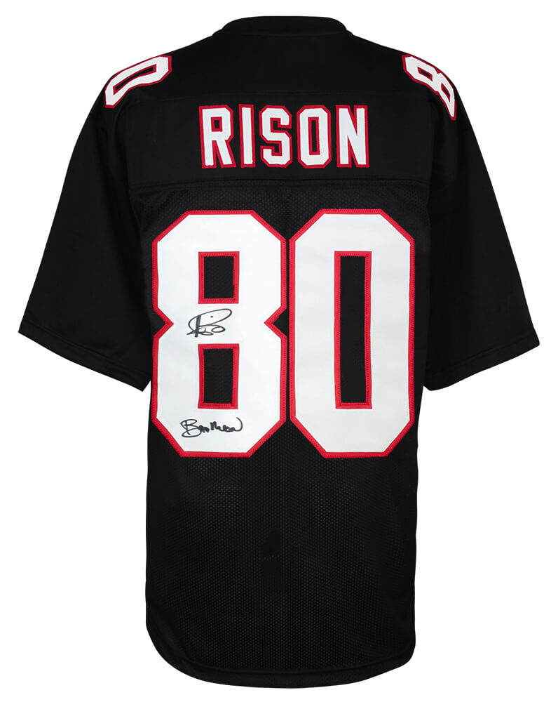Andre Rison Signed Black Custom Jersey w/Bad Moon - RISJRY321 - Andre Rison Signed Black Custom Jersey w/Bad Moon product image