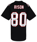 Andre Rison Signed Black T/B Custom Football Jersey w/5-Inscriptions - RISJRY322 - Andre Rison Signed Black T/B Custom Football Jersey w/5-Inscriptions product image