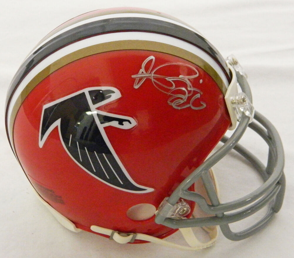 Andre Rison Signed Atlanta Falcons Throwback Red Riddell Mini Helmet - RISMIN301 - Andre Rison Signed Atlanta Falcons Throwback Red Riddell Mini Helmet product image