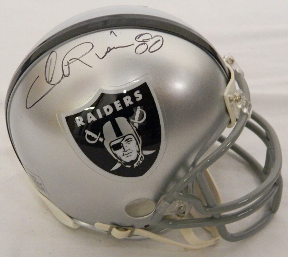 Andre Rison Signed Oakland Raiders Riddell Mini Helmet - RISMIN303 - Andre Rison Signed Oakland Raiders Riddell Mini Helmet product image