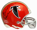 Andre Rison Signed Full Name Signature Atlanta Falcons T/B Red Riddell Mini Helmet w/Bad Moon - RISMIN321 - Andre Rison Signed Full Name Signature Atlanta Falcons T/B Red Riddell Mini Helmet w/Bad Moon product image