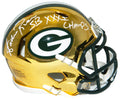 Andre Rison Signed Green Bay Packers Chrome Riddell Speed Mini Helmet w/SB XXXI Champs - RISMIN324 - Andre Rison Signed Green Bay Packers Chrome Riddell Speed Mini Helmet w/SB XXXI Champs product image