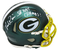 Andre Rison Signed Packers Blaze Riddell Speed Mini Helmet w/SB XXXI Champs - RISMIN328 - Andre Rison Signed Packers Blaze Riddell Speed Mini Helmet w/SB XXXI Champs product image