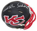 Andre Rison Signed Kansas City Chiefs AMP Alternate Series Riddell Speed Mini Helmet w/Spiderman - RISMIN329 - Andre Rison Signed Kansas City Chiefs AMP Alternate Series Riddell Speed Mini Helmet w/Spiderman product image