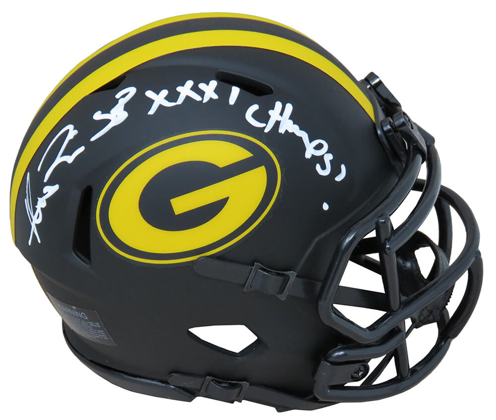 Andre Rison Signed Green Bay Packers Eclipse Riddell Speed Mini Helmet w/SB XXXI Champs - RISMIN334 - Andre Rison Signed Green Bay Packers Eclipse Riddell Speed Mini Helmet w/SB XXXI Champs product image