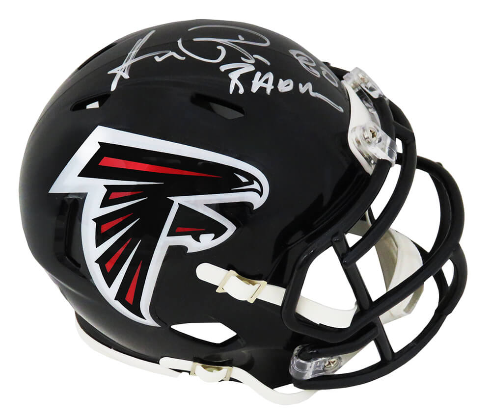 Andre Rison Signed Atlanta Falcons Riddell Speed Mini Helmet w/Bad Moon - RISMIN344 - Andre Rison Signed Atlanta Falcons Riddell Speed Mini Helmet w/Bad Moon product image