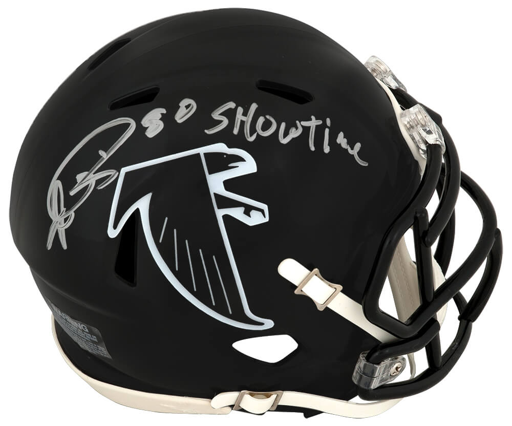 Andre Rison Signed Atlanta Falcons (1990-2002 Style) Riddell Speed Mini Helmet w/Showtime - RISMIN355 - Andre Rison Signed Atlanta Falcons (1990-2002 Style) Riddell Speed Mini Helmet w/Showtime product image