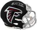 Andre Rison Signed Atlanta Falcons (Current Style) Riddell Speed Mini Helmet w/Bad Moon - RISMIN356 - Andre Rison Signed Atlanta Falcons (Current Style) Riddell Speed Mini Helmet w/Bad Moon product image