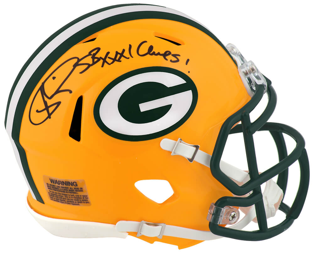 Andre Rison Signed GB Packers Riddell Speed Mini Helmet w/SB XXXI Champs - RISMIN357 - Andre Rison Signed GB Packers Riddell Speed Mini Helmet w/SB XXXI Champs product image