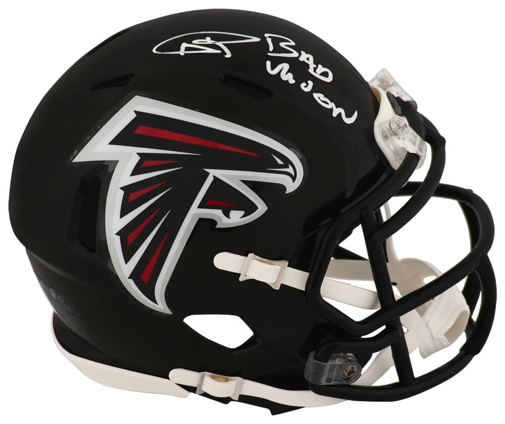Andre Rison Signed Falcons Throwback (2003-2019 Style) Riddell Speed Mini Helmet w/Bad Moon - RISMIN361 - Andre Rison Signed Falcons Throwback (2003-2019 Style) Riddell Speed Mini Helmet w/Bad Moon product image