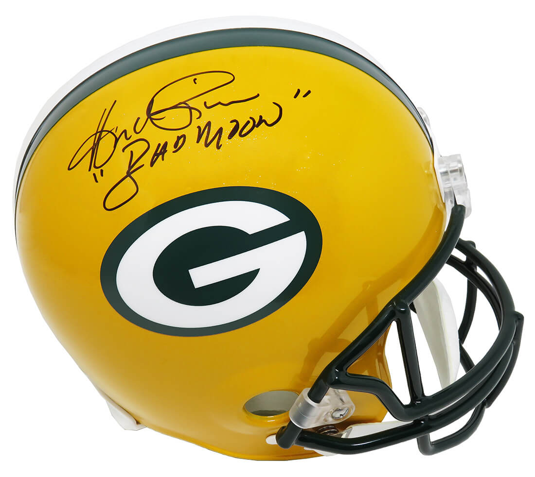 Andre Rison Signed Green Bay Packers Riddell Full Size Replica Helmet w/Bad Moon - RISREP304 - Andre Rison Signed Green Bay Packers Riddell Full Size Replica Helmet w/Bad Moon product image