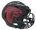 Andre Rison Signed Atlanta Falcons Eclipse Black Matte Riddell Speed Full Size Replica Helmet w/Bad Moon - RISREP310 - Andre Rison Signed Atlanta Falcons Eclipse Black Matte Riddell Speed Full Size Replica Helmet w/Bad Moon product image