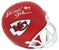 Andre Rison Signed Kansas City Chiefs Riddell Full Size Replica Helmet w/Spiderman - RISREP315 - Andre Rison Signed Kansas City Chiefs Riddell Full Size Replica Helmet w/Spiderman product image