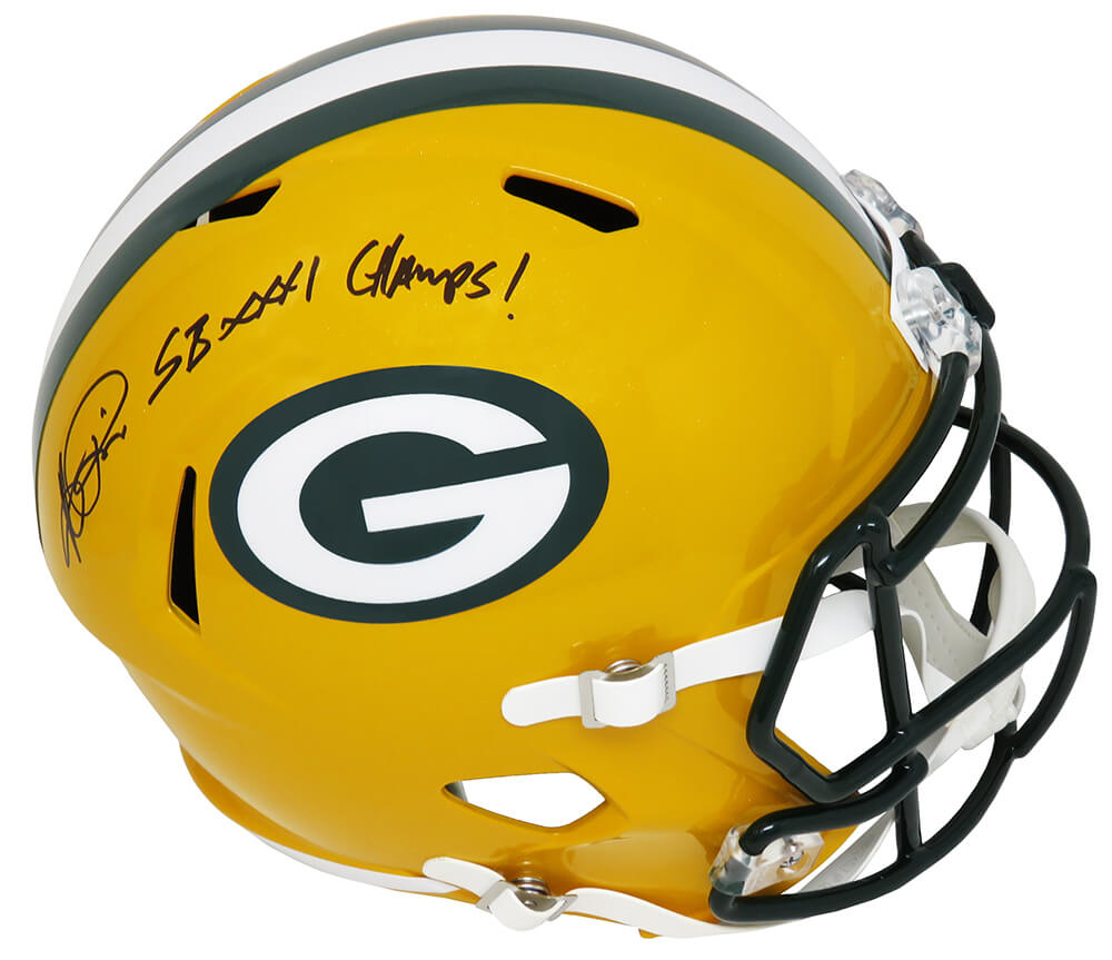 Andre Rison Signed GB Packers Riddell Full Size Speed Replica Helmet w/SB XXXI Champs - RISREP318 - Andre Rison Signed GB Packers Riddell Full Size Speed Replica Helmet w/SB XXXI Champs product image