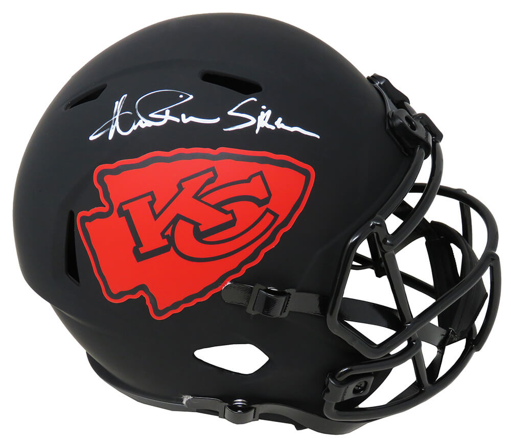 Andre Rison Signed KC Chiefs Eclipse Riddell Full Size Speed Replica Helmet w/Spiderman - RISREP321 - Andre Rison Signed KC Chiefs Eclipse Riddell Full Size Speed Replica Helmet w/Spiderman product image