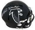 Andre Rison Signed Falcons Riddell Full Size Speed Replica Helmet w/Bad Moon - RISREP323 - Andre Rison Signed Falcons Riddell Full Size Speed Replica Helmet w/Bad Moon product image