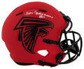 Andre Rison Signed Atlanta Falcons RAVE Riddell Full Size Speed Replica Helmet w/Bad Moon - RISREP332 - Andre Rison Signed Atlanta Falcons RAVE Riddell Full Size Speed Replica Helmet w/Bad Moon product image