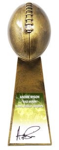 Andre Rison Signed Football World Champion 15 Inch Replica Gold Trophy - RISTRO301 - Andre Rison Signed Football World Champion 15 Inch Replica Gold Trophy product image