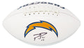 Philips Rivers Signed Los Angeles Chargers White Panel Logo Football (Fanatics) - RIVFTB300 - Philips Rivers Signed Los Angeles Chargers White Panel Logo Football (Fanatics) product image
