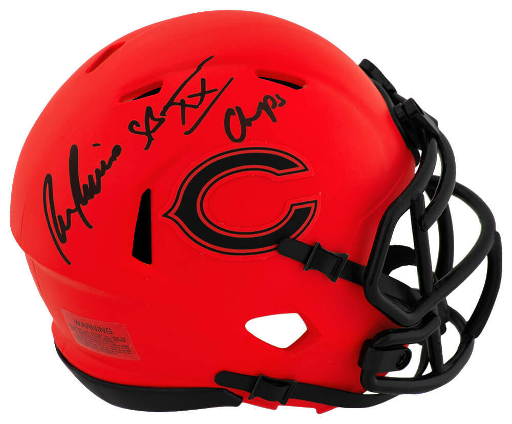 Ron Rivera Signed Chicago Bears RAVE Riddell Speed Mini Helmet w/SB XX Champs - RIVMIN311 - Ron Rivera Signed Chicago Bears RAVE Riddell Speed Mini Helmet w/SB XX Champs product image