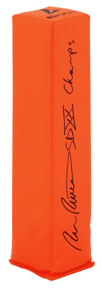 Ron Rivera Signed BSN Orange Endzone Football Pylon w/SB XX Champs - RIVPYL300 - Ron Rivera Signed BSN Orange Endzone Football Pylon w/SB XX Champs product image