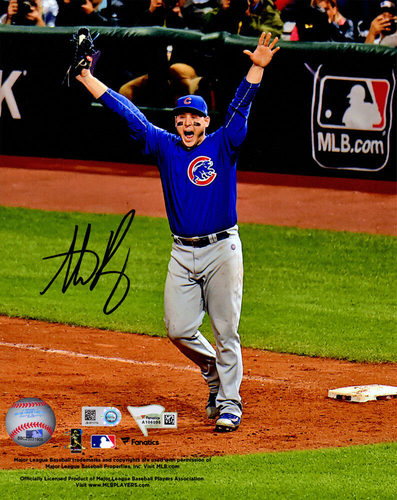 Anthony Rizzo Signed Chicago Cubs 2016 World Series Game 7 Final Out 8x10 Photo - RIZ08P105 - Anthony Rizzo Signed Chicago Cubs 2016 World Series Game 7 Final Out 8x10 Photo product image